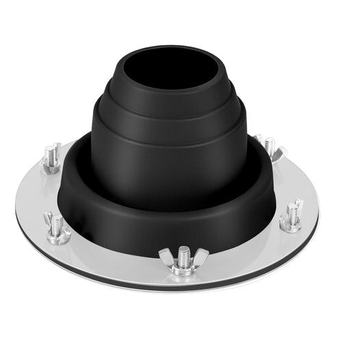 Cyvposm Stove Jack Kit for Tent,Flexible Silicone Tent Stove Jack Fitting Pipe OD 1 3/4" to 3 1/4",High Temp Chimney Pipe Boot for Bell Tent/Yurt/Wood Burner (Black)