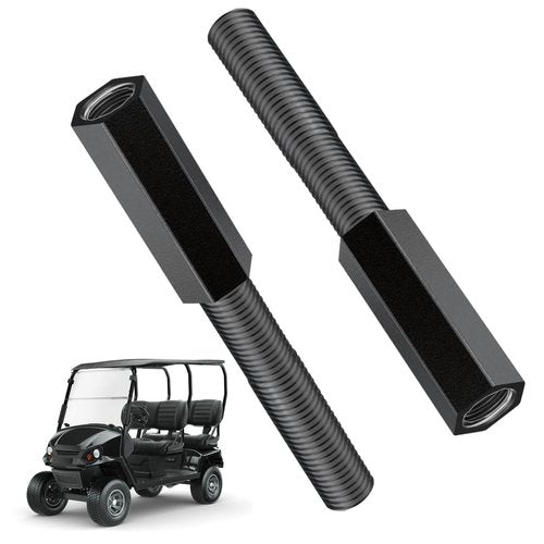 Golf Cart Shock Extension Rod fit EZGO TXT Club Car with Lifts Kit or Modifications to Raise the Body, M10*1.25 Thread Size M10, Slope 1.25mm Shocks OEM 70928-G01, 76418-G01, 70630-G01 Black