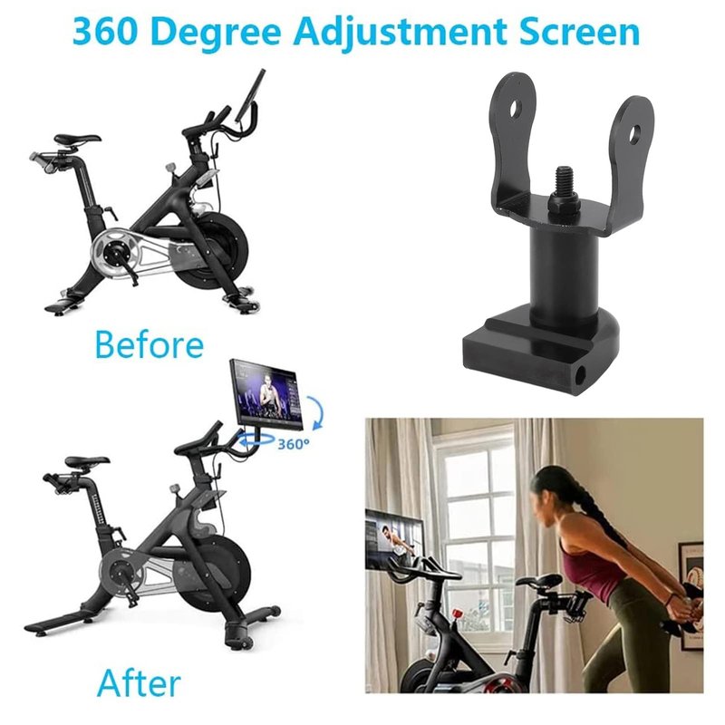 Topyond Swivel Arm for Peloton Screen, Stationary Bike Swivel Pivot Aluminum Rotatable Monitor Adjuster for Peloton Bike Screen