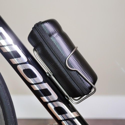 HERCHR Bikes Tool Bag, EVA Bottle Shaped Portable Cycling Repair Tool Kit Storage Holder Case Water Proof MTB Road Bikes Pouch for All Kinds of Bicycles Repair Pouch with Zipper (Small carbon black)