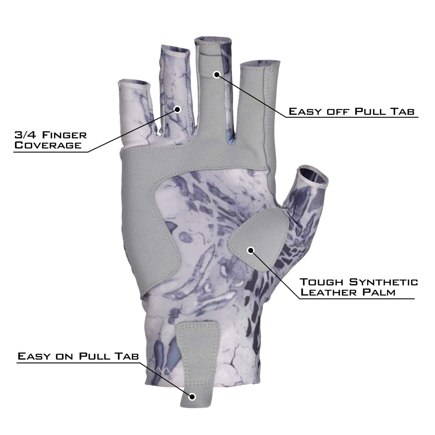 KastKing Sol Armis Sun Gloves UPF50+ Fishing Gloves UV Protection, Sun Protection for Outdoor, Kayaking, Rowing
