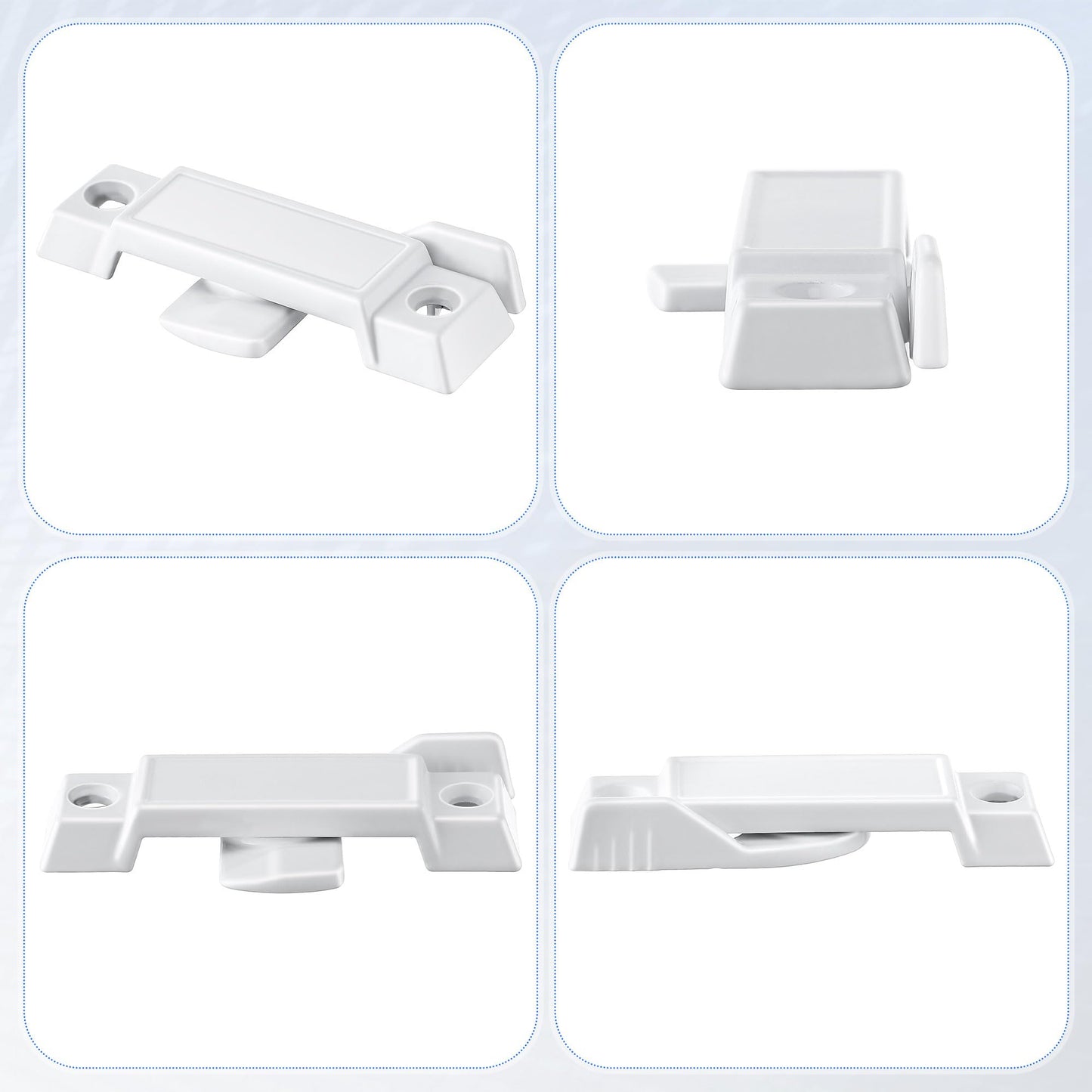 Saillong Replacement Sash Lock Compatible with Prime-line F 2590 for Vertical & Horizontal Sliding Windows, 2-1/4” Mounting Hole Centers, Broken Sash Locks for Additional Home Security (White,3 Pack)