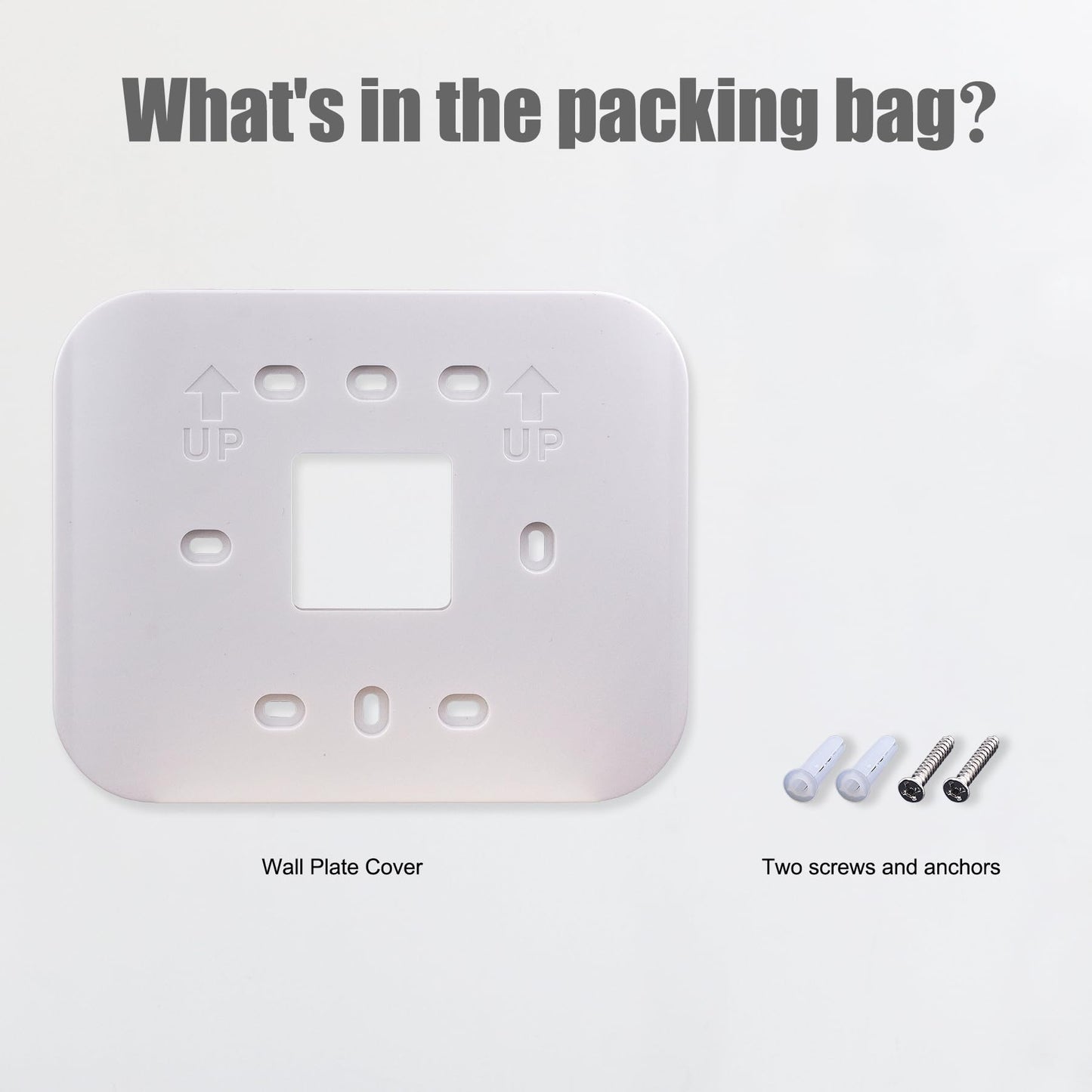 Heagstat Thermostat Wall Plate Cover - Conceal Imperfections and Beautify Your Wall (Off-White)