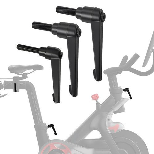 FixBear 3Piece Compatible with Peloton Exercise Bike Adjustment Kit L-Handles, 2 Large and 1 Standard Size for Seat and Handlebar, Replacement Peloton Bike Parts
