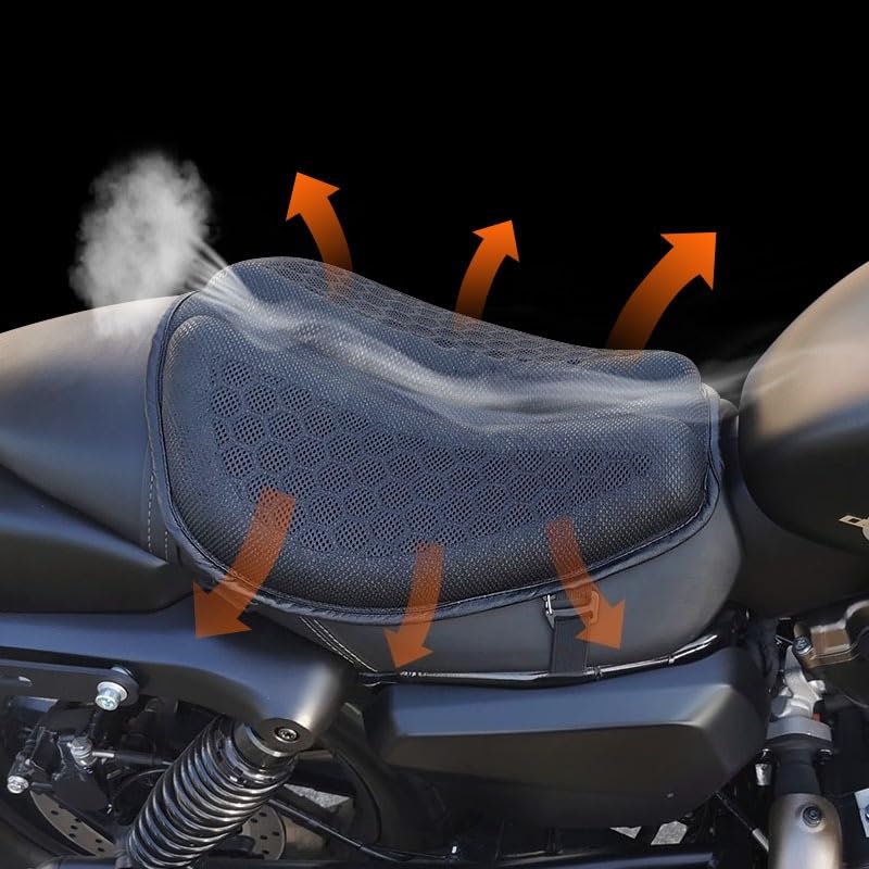 Gel Cushion for Motorcycle - Breathable Shock Absorber - 1PC