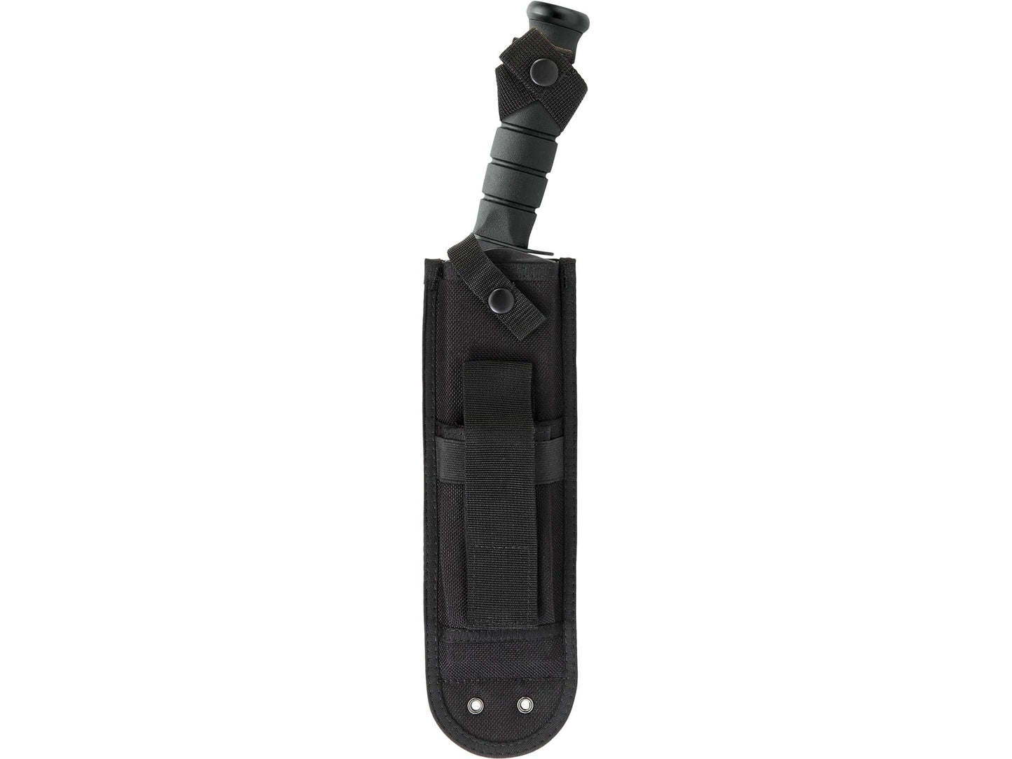 KA-BAR Combat Fixed Blade Knife 8.5" Kukri 1095 Cro-Van Black Powder Coat Blade Kraton Handle Black