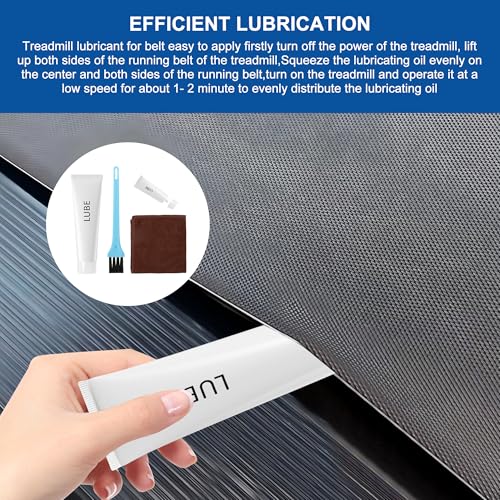 Treadmill Lubricant Oil - Silicone Lube for Fitness Equipment - White-2