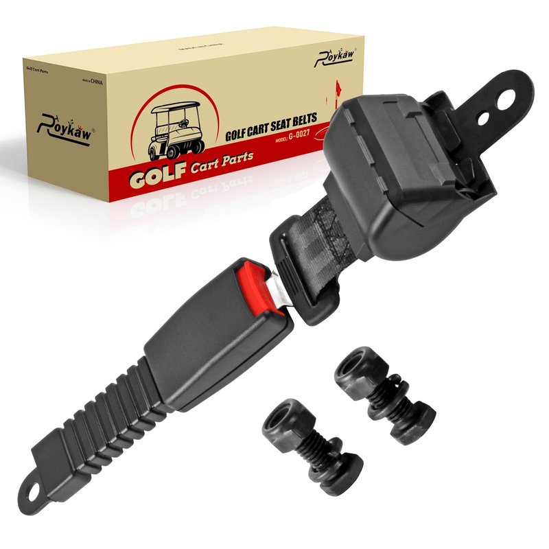 Roykaw Golf Cart Seat Belts Safety Belt Compatible with EZGO Club Car Yamaha - Great Automotive Grade Quality