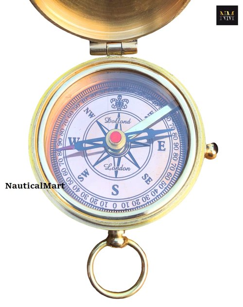 Brass Compass Always Follow Your Heart/Personalize Gift/Directional Magnetic Compass/Pocket Compass for Camping, Best Easter, to My Man, Husband, Boyfriend, Fiance