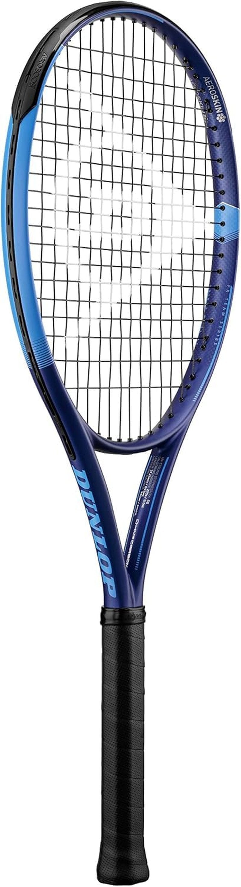 Dunlop Sports FX Team 270 Pre-Strung Tennis Racket, 1/4 Grip, Blue