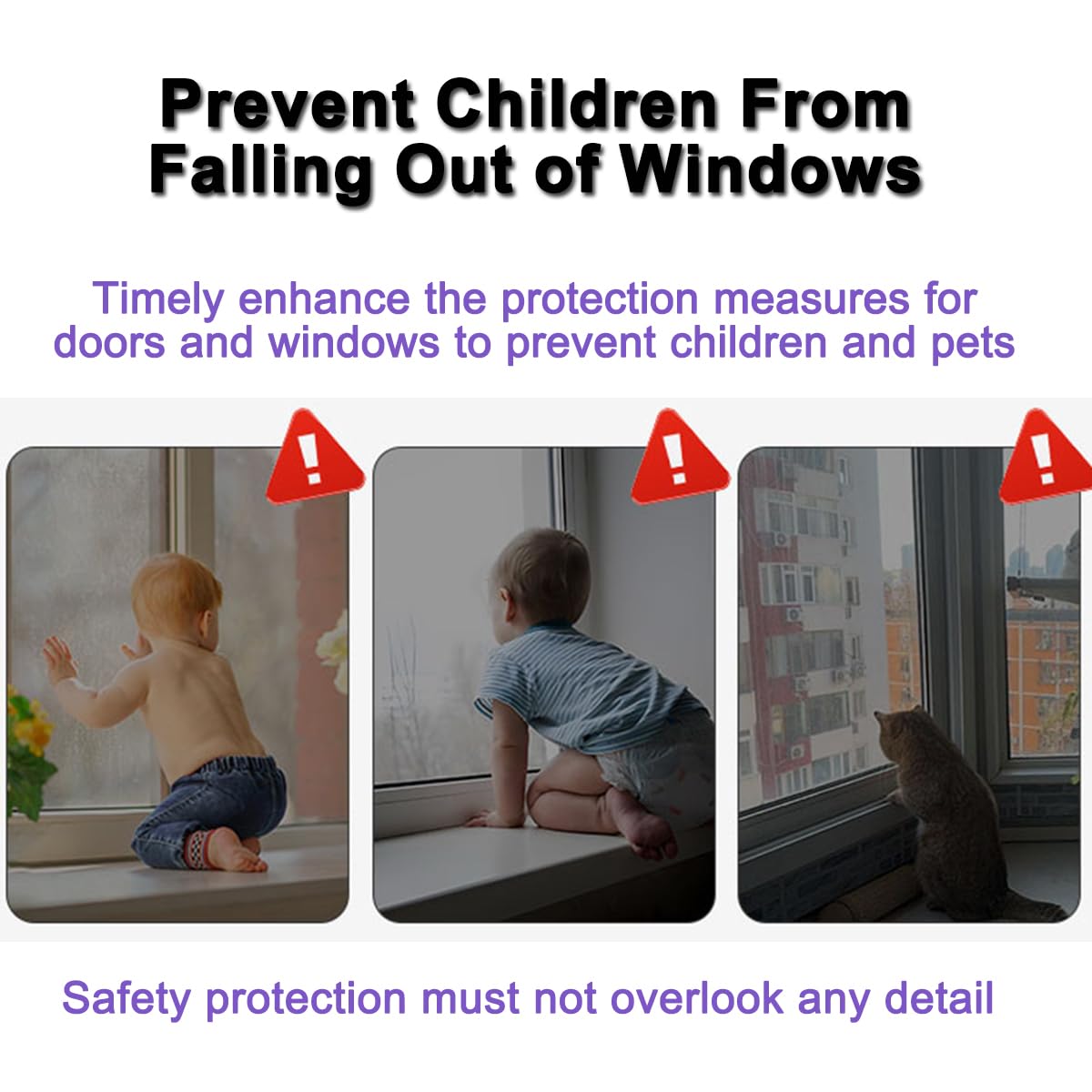 Sliding Door Lock for Child Proofing 4 Pack, Child Safety Patio Door Locks for Sliding Glass Door, Adhesive Window Door Stopper for Kids and Baby Proofing. Security Windows Locks for Toddler and Pet