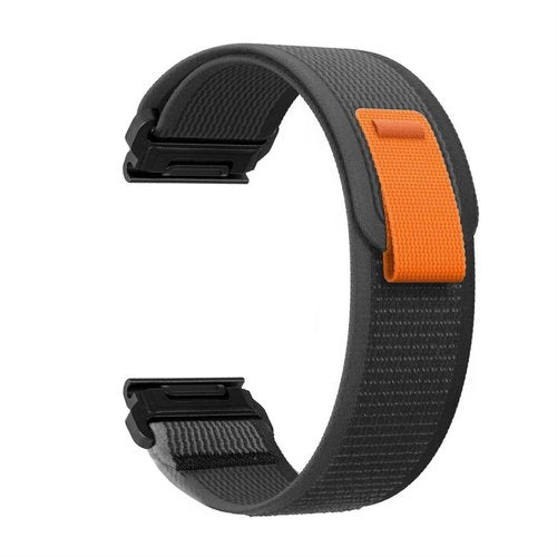 OUTVI 22mm Nylon Trail Loop Band For Garmin Fenix 7 Pro /Epix Pro Gen 2 47mm/Forerunner 965/955/Epix Pro Gen 2 47mm/Forerunner 965/955 | Quickfit 22, Lightweight & Breathable | Rugged Elastic Strap (5.5-8.5 Inch Wrists)