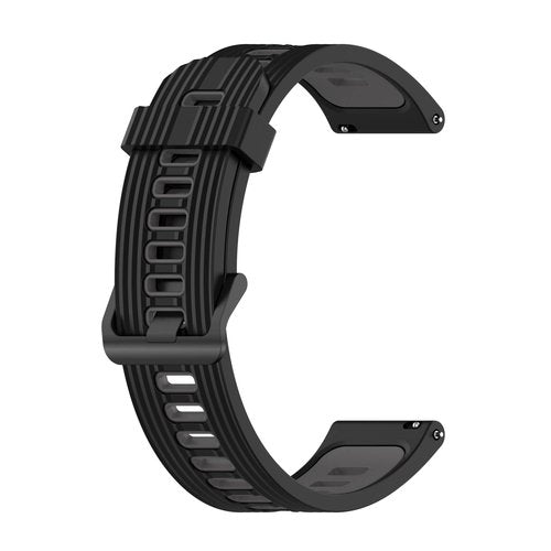 FitTurn 6-Pack Bands Compatible with Cubitt CT4/CT2 Pro Replacement 22mm Soft Silicone Two-colors Sport Strap Wristband Quick Release Watch band for Cubitt CT4/CT2 Pro Smartwatch (SixColors-A)