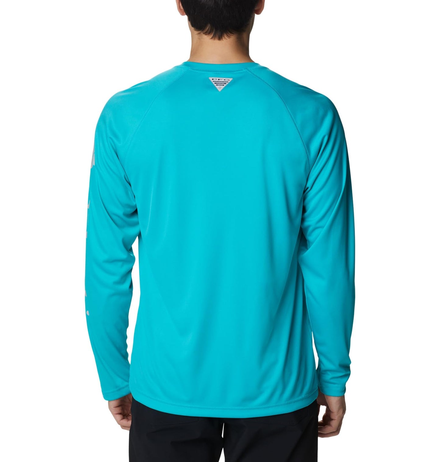 Columbia Men's Terminal Tackle Long Sleeve Shirt, Turquoise/Cool Grey Logo, 2X Big