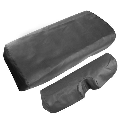 GXARTS Golf Cart Front Replacement Leather Seat Covers Black Compatible with E-Z-Go TXT Staple On Golf Cart Microfiber Leather Seat Cover