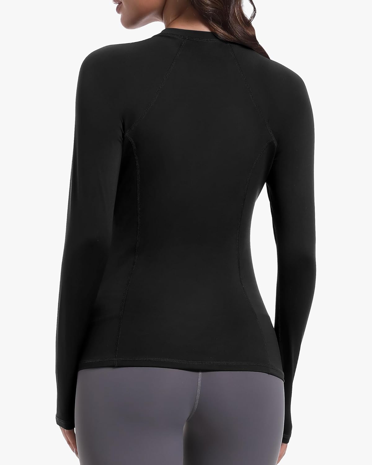 Skiennix Women's Long Sleeve Compression Shirts - Dry Fit Athletic Tops for Yoga & Running | 4-Pack