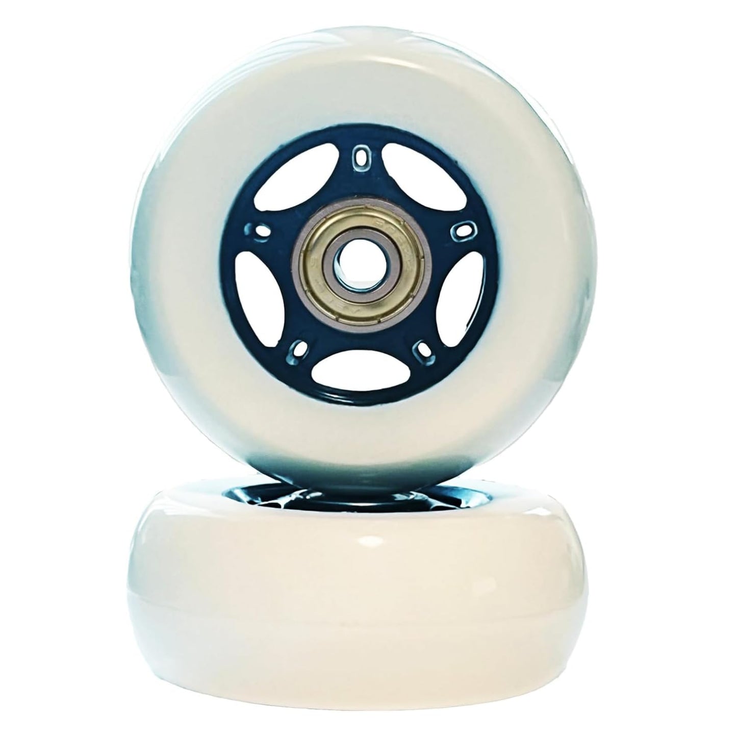 Durable and Thick Wheels 76mm x 30mm for Shift [V1+]/Crazy Cart [V7+] and Crazy Cart XL [V3+] - Set of 2 Premium Replacement Wheels，parts W25143401048-Replace reliable parts for Krazy Kart.