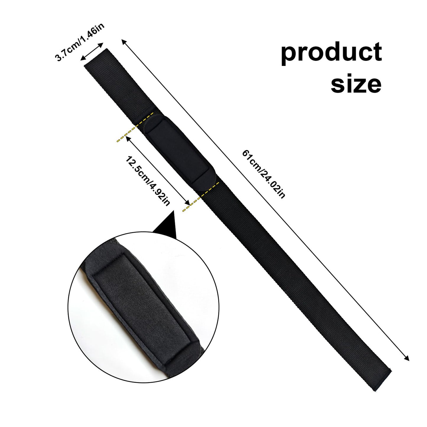 Padded Lifting Straps with Supportive Wrist Pads - 21.5" Long, 1.5" Wide - Reinforced for Durability & Comfort During Weight Training