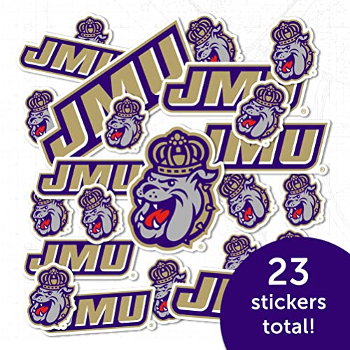 Desert Cactus James Madison Dukes Sticker Sheet, 8.5 x 11 inches – Officially Licensed