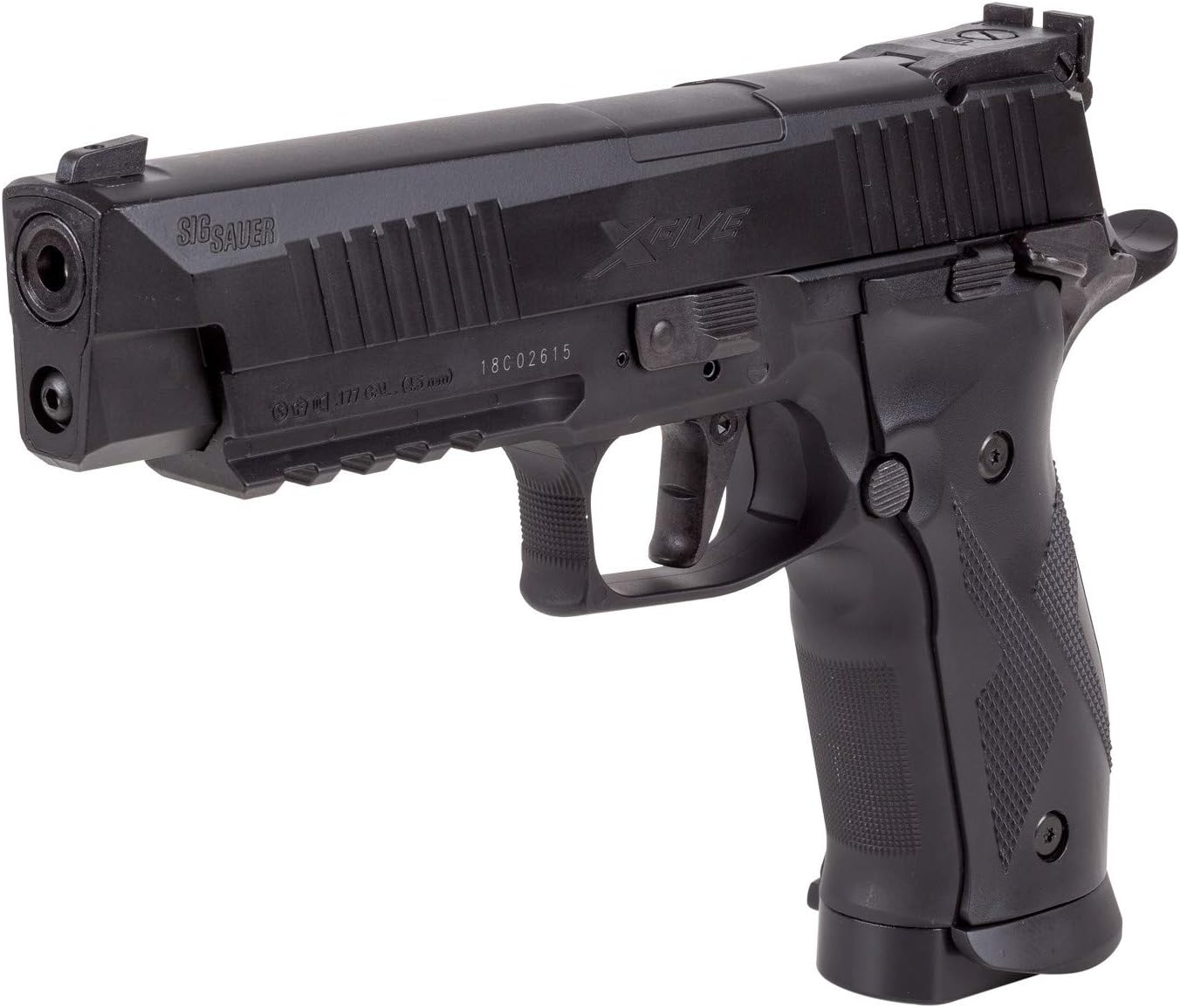 Sig Sauer X-Five .177 Caliber CO2-Powered Semi-Auto Air Pistol - 20rd Magazine, Black Finish