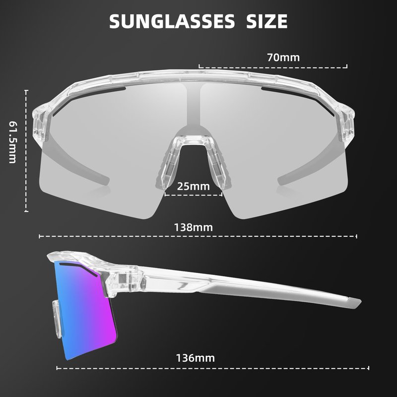 Sunbowglint Polarized Sports Sunglasses for Men Women Unbreakable TR90 Frame UV400 Protection Goggles Baseball Cycling Fishing Glasses,2 Pack