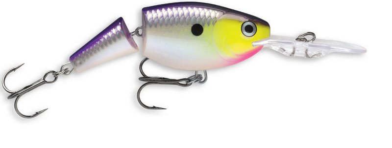 Rapala Jointed Shad Rap 04 Fishing lure, 1.5-Inch, Purpledescent