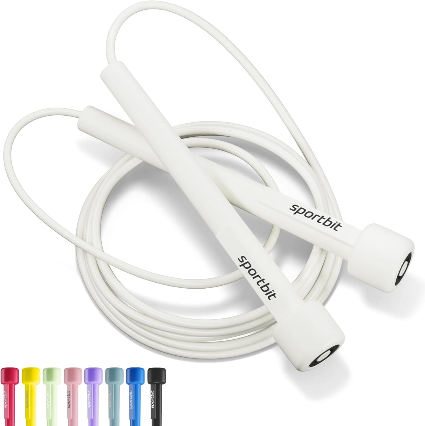 Sportbit Adjustable Jump Rope - Perfect for Fitness, Cardio, Boxing & Weight Loss | Ideal for Men & Women