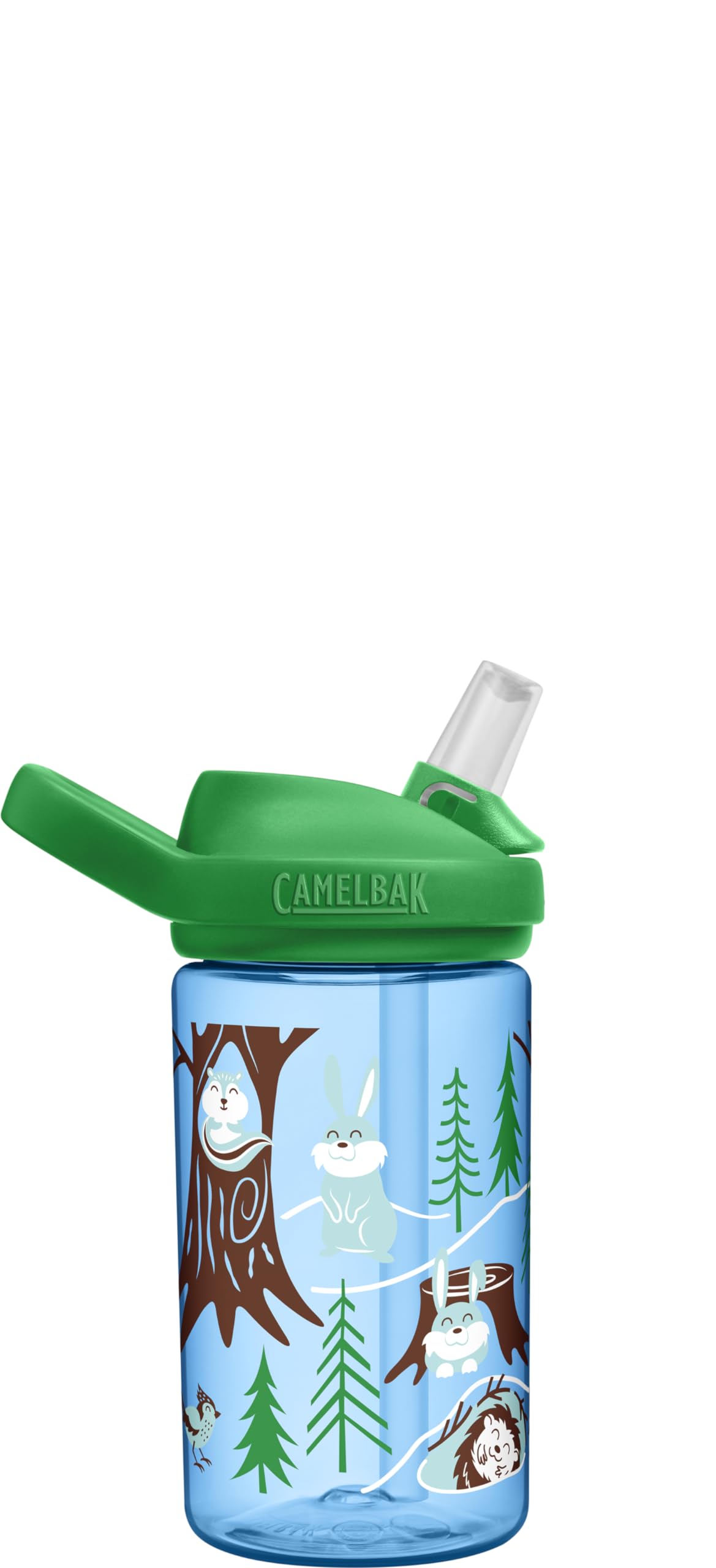 CamelBak Eddy+ 14 oz Kids Water Bottle with Tritan Renew – Straw Top, Leak-Proof When Closed, Hibernating for Winter