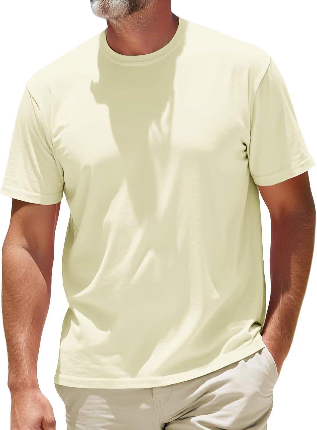 Skiennix Men's Moisture-Wicking Crewneck T-Shirt - Soft, Breathable, Relaxed Fit | Casual Short Sleeve Tee