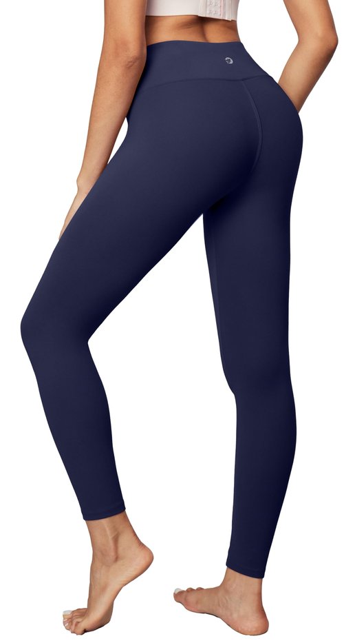 IUGA High Waisted Leggings for Women Running Workout Leggings with Inner Pocket Yoga Pants for Women Darkblue