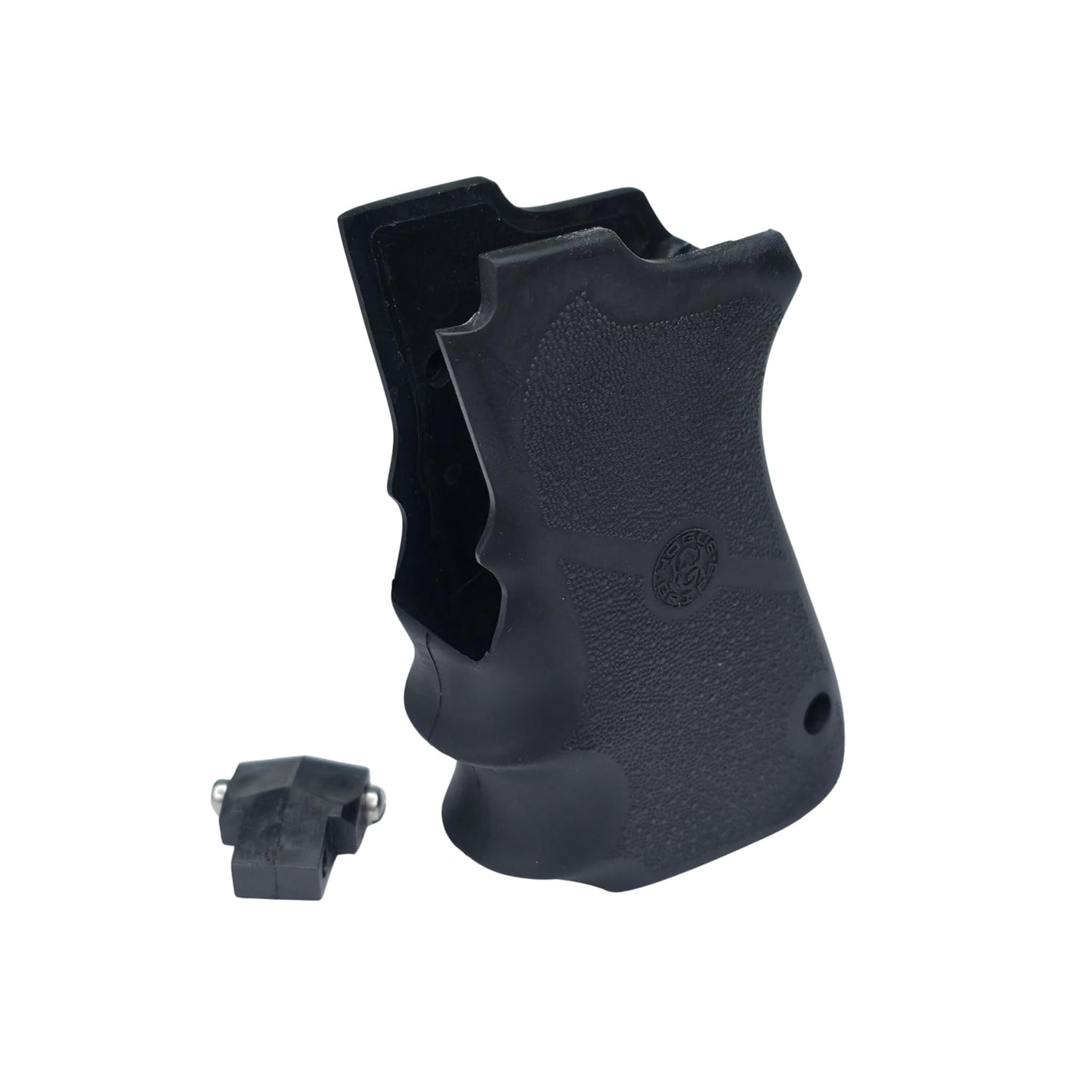 Hogue OverMolded Rubber Grip with Finger Grooves for S&W 6906 Series, Black - 69000