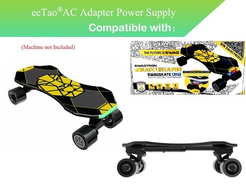 eeTao 16.8V AC/DC Adapter Charger Compatible with Swagtron Swagskate NG-3 4 Wheels SwagBoard Electric Li ion Battery 63863-2 638632 NG3 Swag-NG3 16.8VDC Power Supply