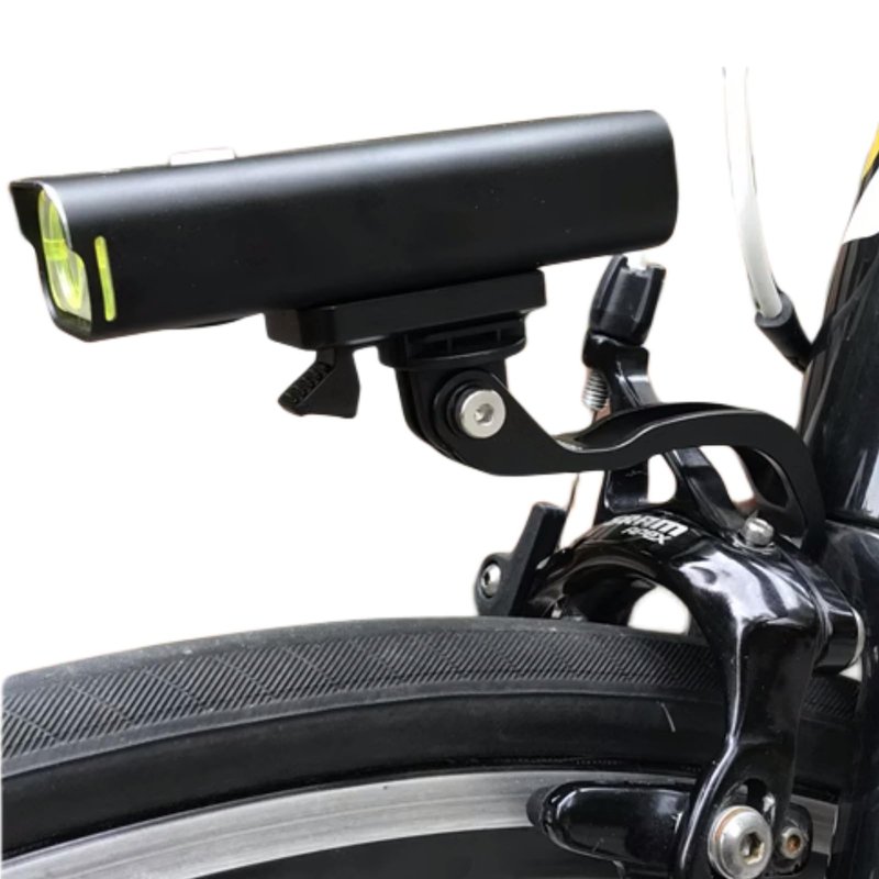 NELboNs Out-Front Bicycle Light Mount Bracket Compatible with Brom pton Folding Bikes Road Cycling Part Fork Mount for Bike Lights Holder