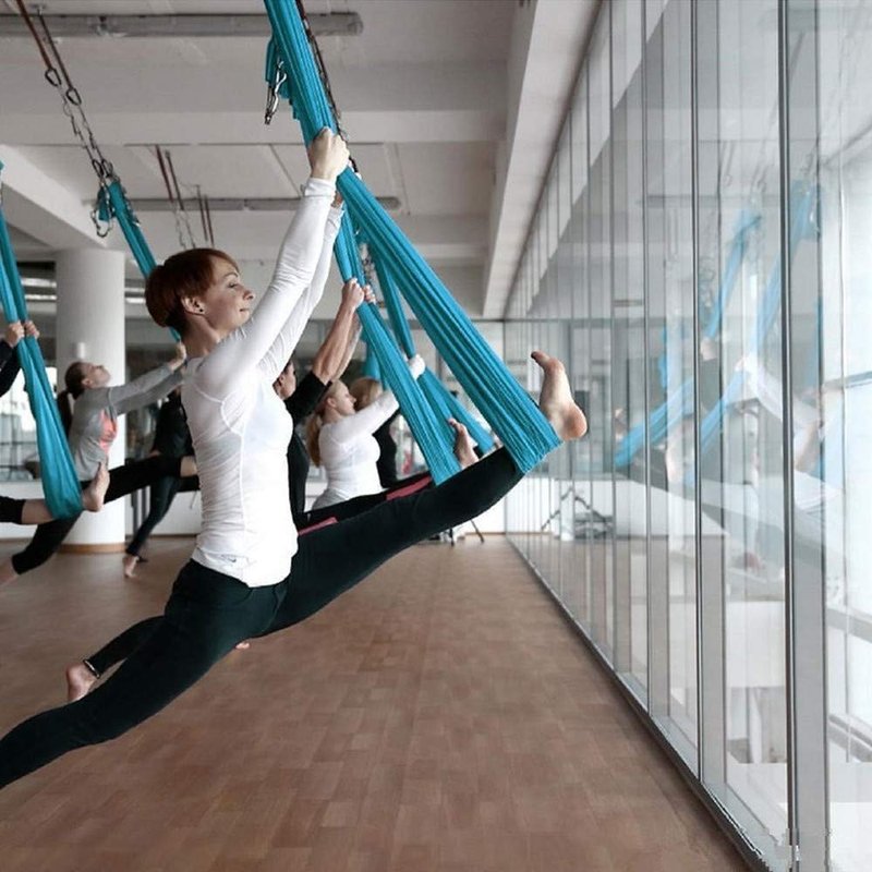 Ovyuzhen Aerial Yoga Hammock,Ultra Strong Yoga Swings Set Trapeze Extension,Antigravity Ceiling Hanging Sling Inversion Exercises
