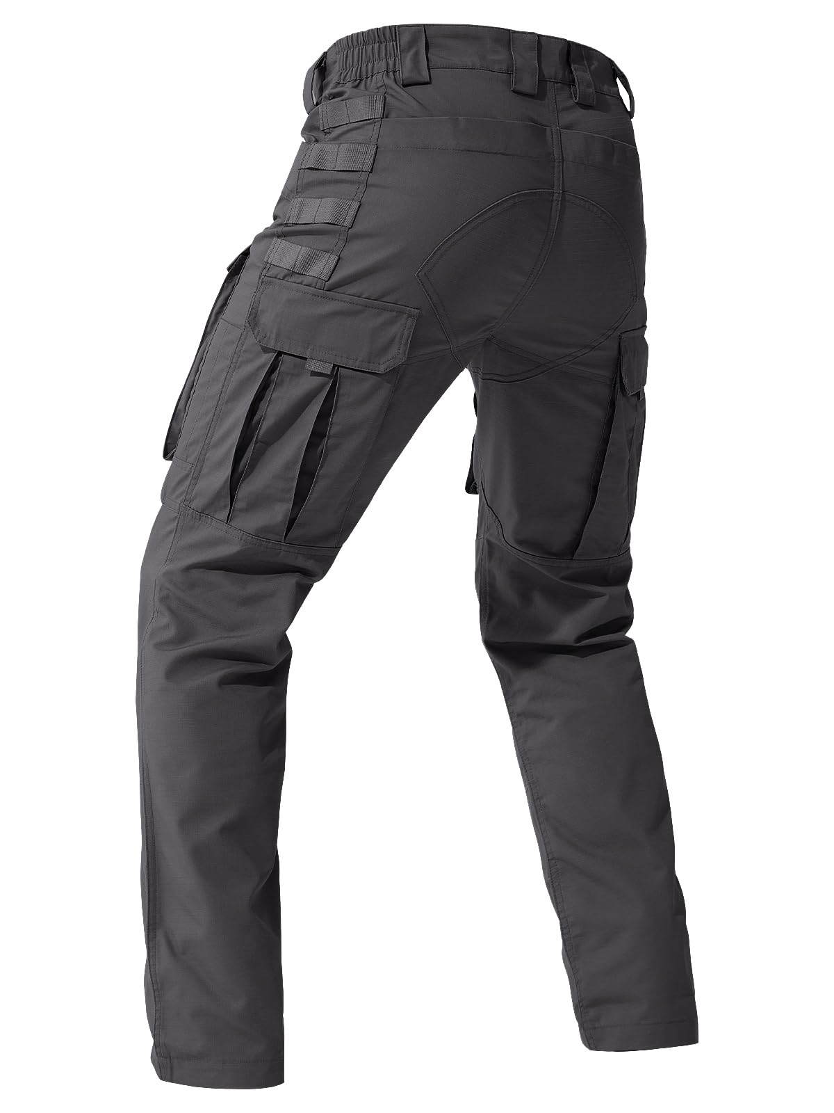 FREE SOLDIER Men's Cargo Pants,Tactical Pants for Men Stretch,Durable Ripstop EDC Work Pants for Hiking (Gray 36Wx32L)