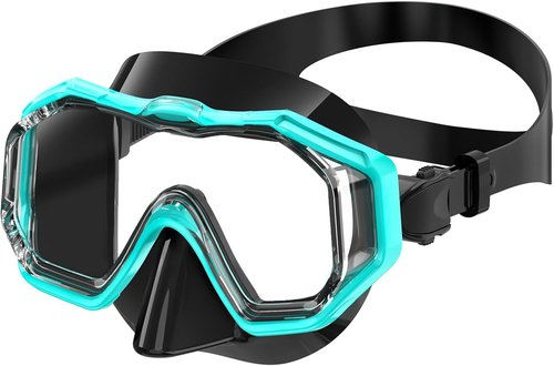Bairuifu Kids Swim Goggles - 3-Window Lens for Wide Vision & Crystal Clear Clarity | Soft Nose Cover