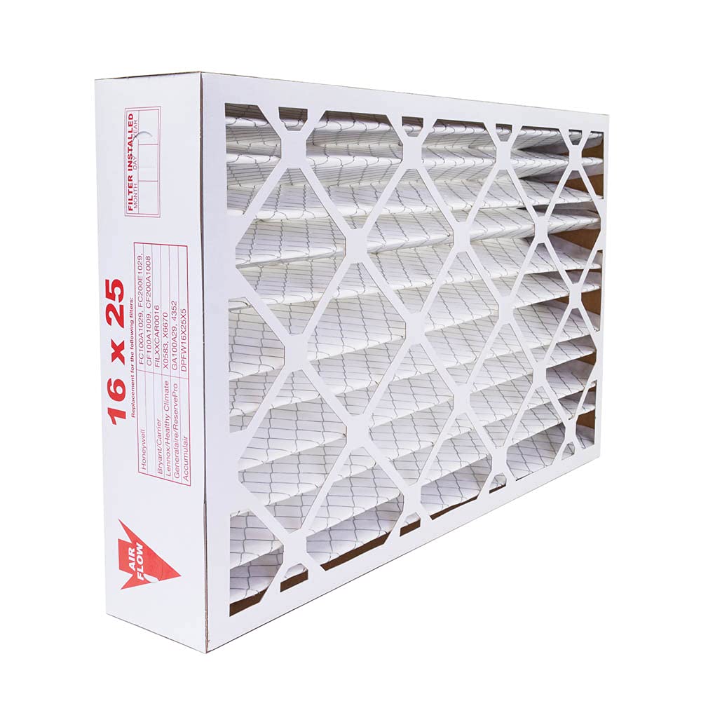 AIRx Filters 16x25x5 MERV 13 HVAC AC Furnace Air Filter Replacement for Honeywell FC100A1029 CF200A1008 CF200D1625, Health 2-Pack, Made in the USA