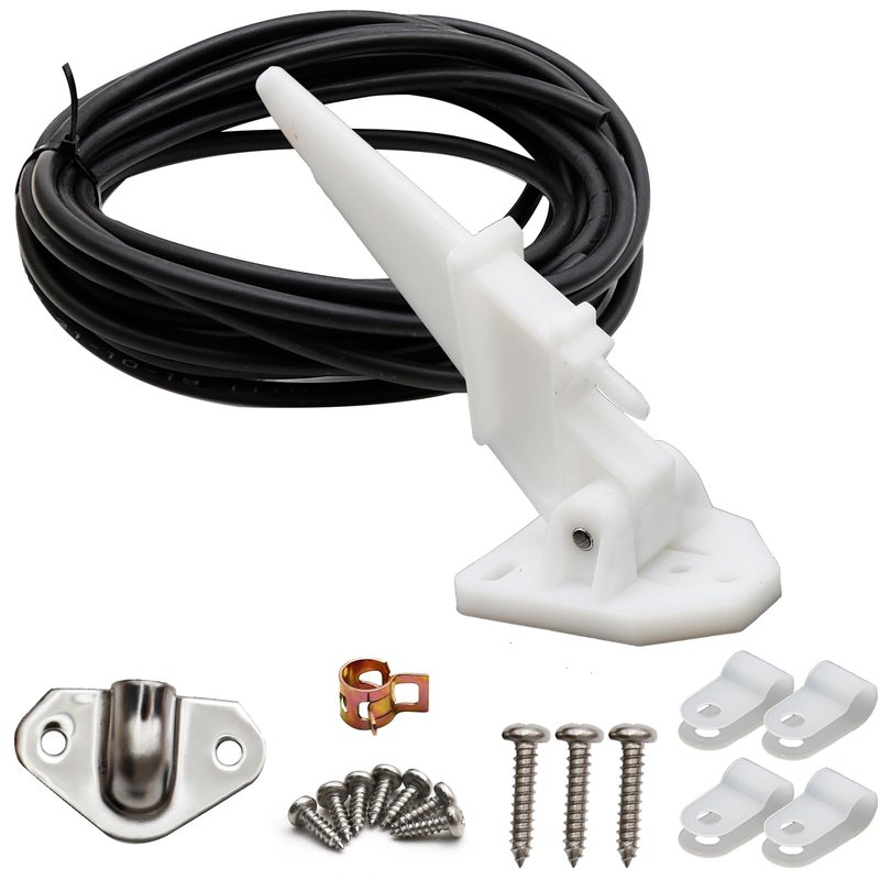 UOIENRT Marine Boat Speedometer Pitot Kit with 20 FT PVC Tubing Automatic Kick-up Tube Assembly Up to 80 MPH