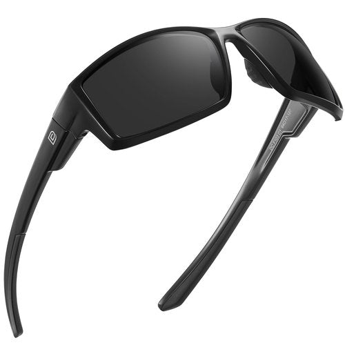 DUCO Polarized Sports Sunglasses for Men Women UV400 Protection Lightweight TR90 Cycling Glasses for Fishing Driving Running F103