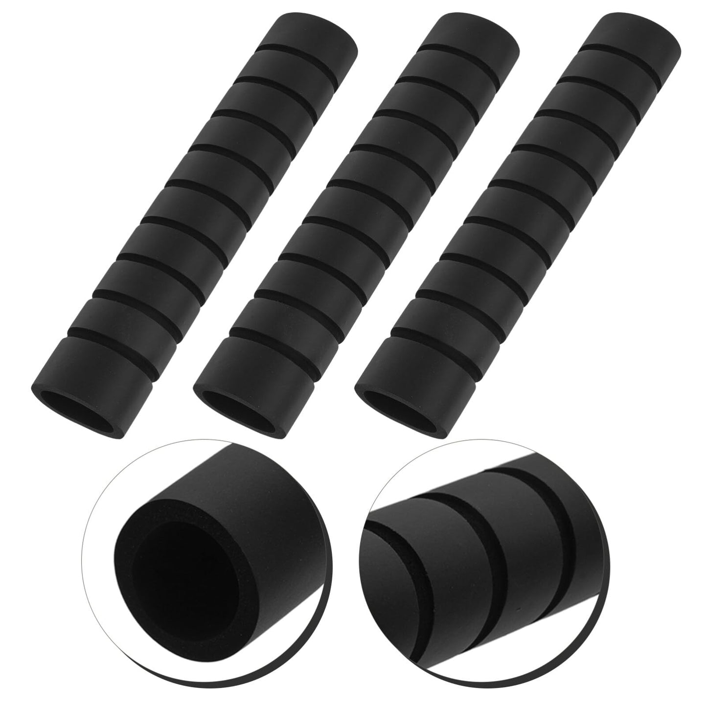 VANZACK 3Pcs Foam Tubing Grips Pull Up Bar Thick Bar Adapter Sponge Slip-Resistant Pull-up Bar Sleeve Pull-up Bar Cover Horizontal Bar Accessories