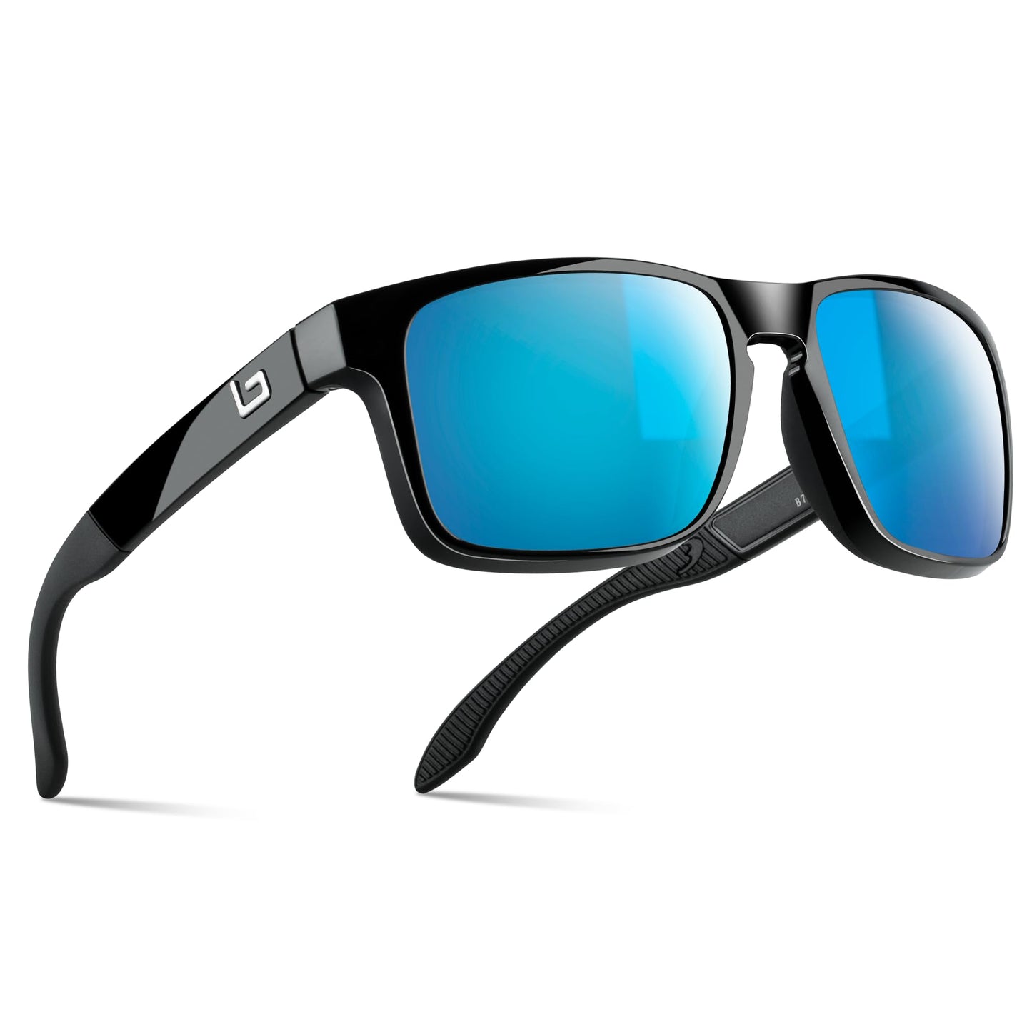 B.N.U.S Italy Made Classic Sunglasses for Men and Women Corning Real Glass Lenses with Polarized Option