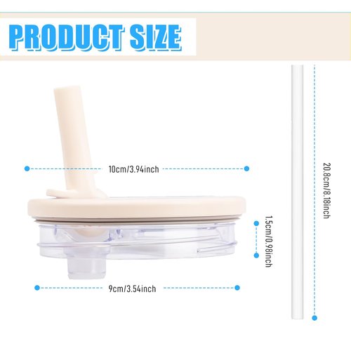 2Pcs 40 oz Replacement Tumbler Flip Straw Lid Compatible with Stanley Cup 40oz Tumbler,121 color combinations,Stanley Flip Straw Lid No odour and leak-proof (Denim blue+Denim blue)