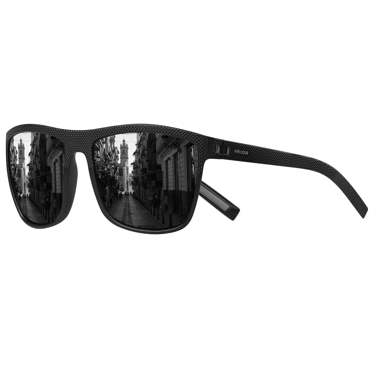Nirvjour Polarized Sunglasses for Men Lightweight TR90 Frame UV Protection Sun Glasses for Driving Fishing Golf