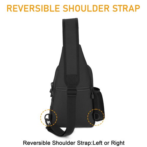 BAIGIO Sling Bag Tactical Military Chest Bag Crossbody Shoulder Bags for Men Women, Cross Body Pack Backpack for Traveling Cycling Sports Climbing Hiking