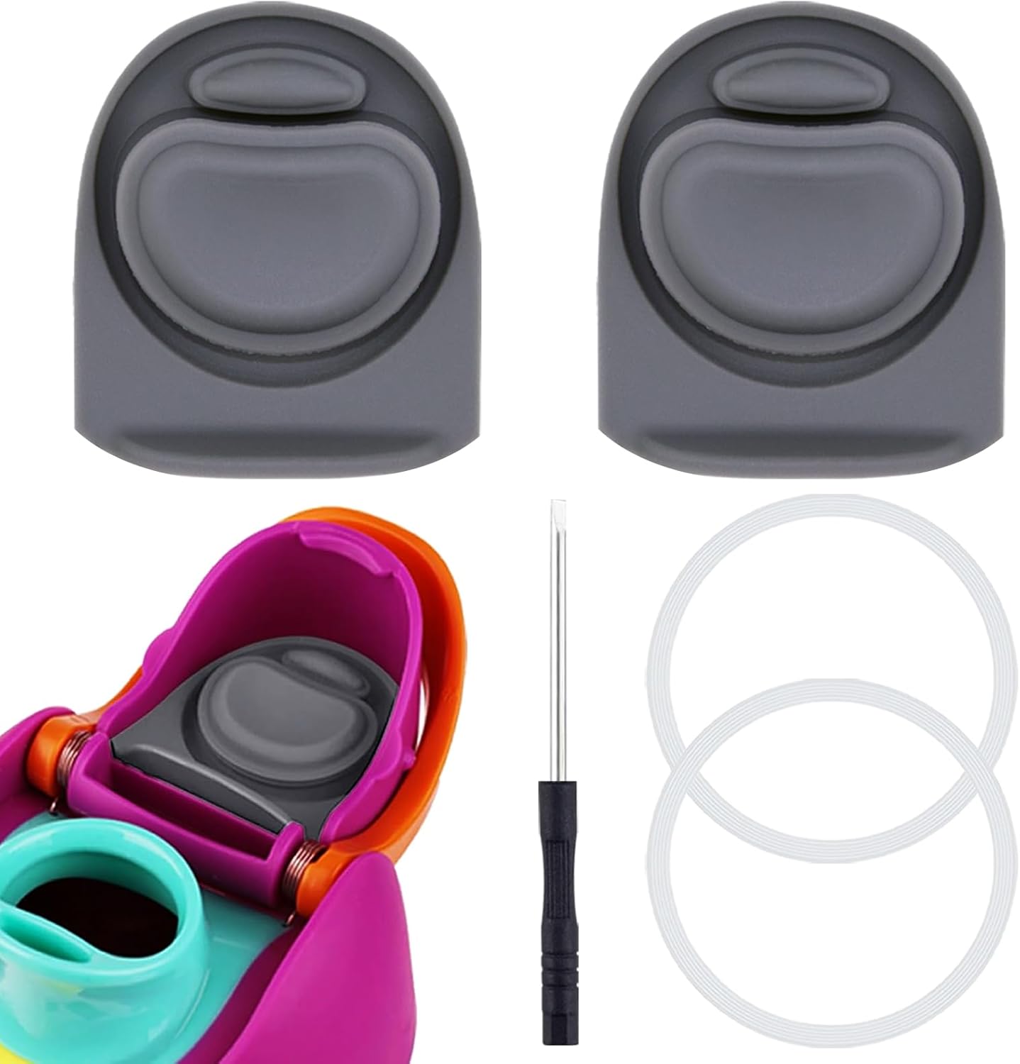 Owala | Replacement Lid Rubber Seal Stopper & O-Ring Gasket Set - Compatible with 24/32 oz Water Bottles