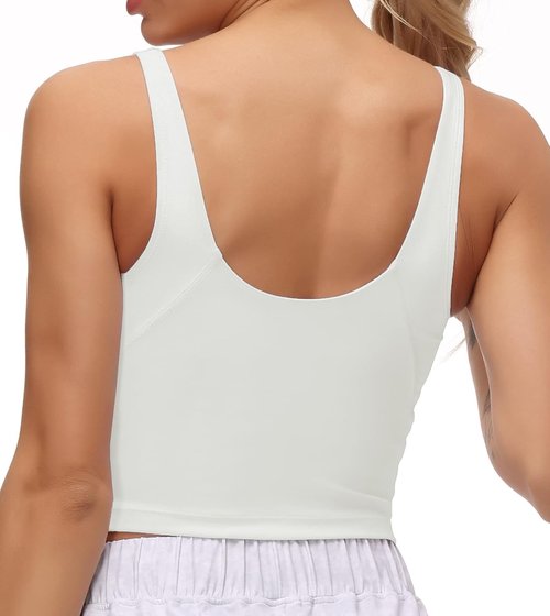 Dragon Fit Sports Bra - Longline Padded Yoga Crop Top for Women | Fitness & Running Essentials