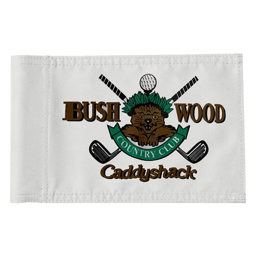 2BUT Standard Bushwood Country Club Golf Pin Flag - Practic Putting Green Flag For Backyard Garden - Double-Sewn 600D Nylon Miniature Pin Flag - Regulation Tube Flag (BWD 8"X6")