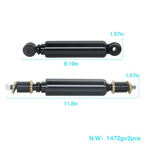 Golf Cart Shock Absorbers for Club Car DS & Precedent - Front and Rear Shocks Compatible with DS G&E 1988+, Precedent G&E 2004+, Tempo 2018+ - Replaces OEM #1014235, 1014236, 1010991, 1015813, 1013164