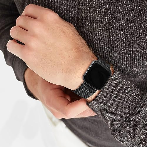 8 Pack Adjustable Elastic Bands for Fitbit Versa 2 - Starlight/Pine Green/Flesh Pink/Green Arrow/Aztec Blue/Black/Smoke Purple/Wine R