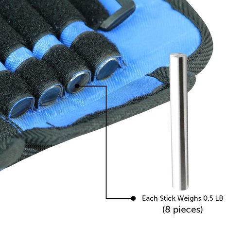 Gymenist Pair Of Ankle Weights Can Be Adjusted Up To 2 LB Each SET OF 2 x Weight Wraps (Total 4-LB)